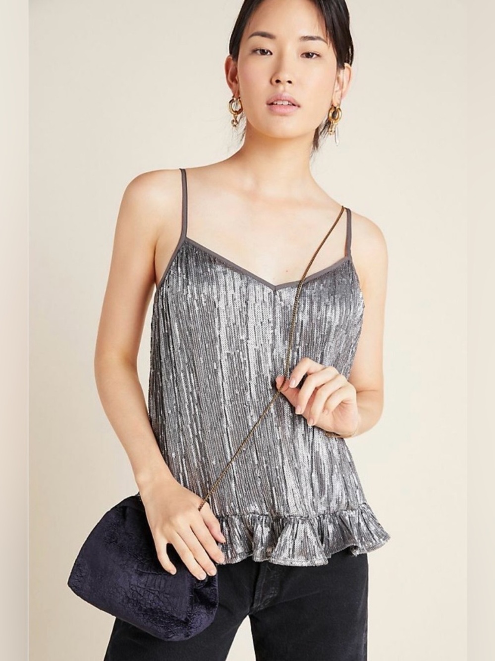 Anthropologie | Amelie Sequin Cami